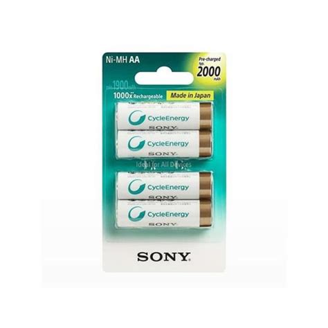 SONY Batterie NHAAB4KN Nickel métal hydrure NiMH Pour Polyvalente