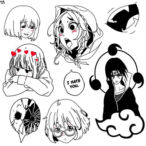 Раскраски аниме маленькие картинки