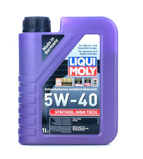 Motoröl LIQUI MOLY Synthoil High Tech 5W40 1l 1855 AUTODOC Preis und