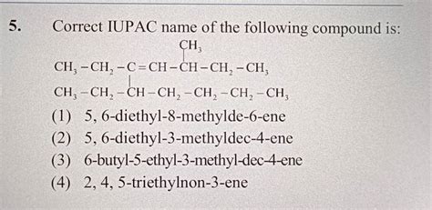 Correct IUPAC Name Of The Following Compound Is Filo