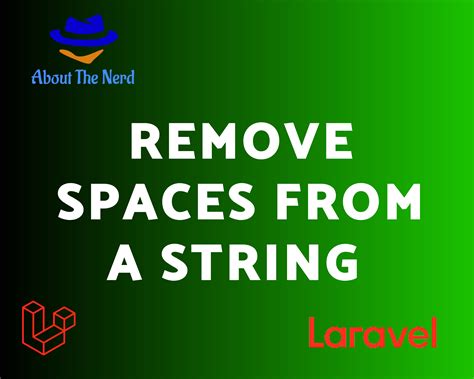 In Laravel How To Remove Spaces From A String