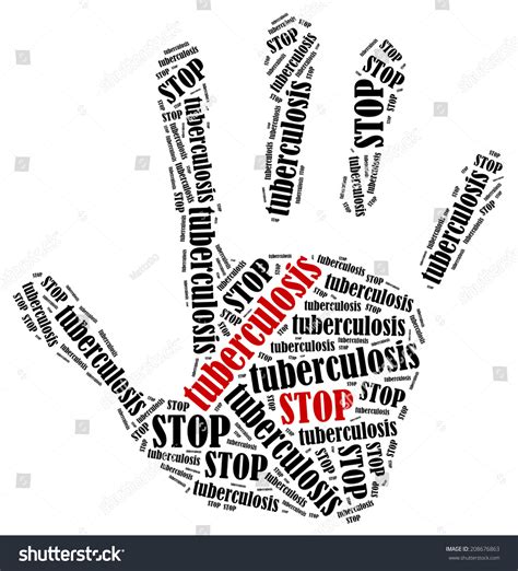 Stop Tuberculosis Word Cloud Illustration Shape Ilustración De Stock