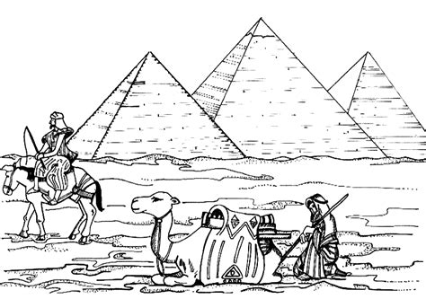 coloring egyptian pyramids picture kleurplaten kleurplaten voor