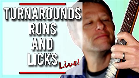 Turnarounds Runs And Licks In 12 Bar Blues Guitar Lesson YouTube