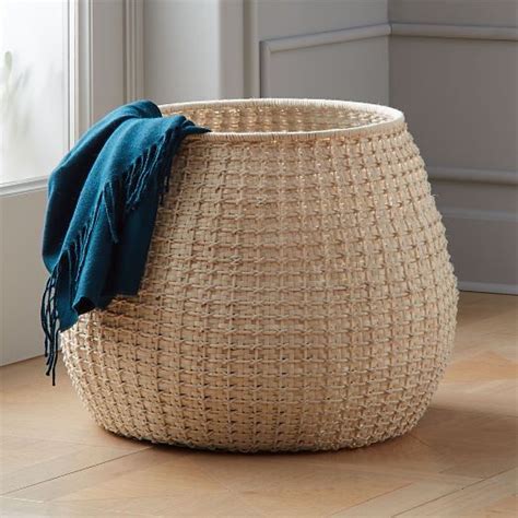 Storage Baskets Metal Rope Jute And More Cb Woven Baskets