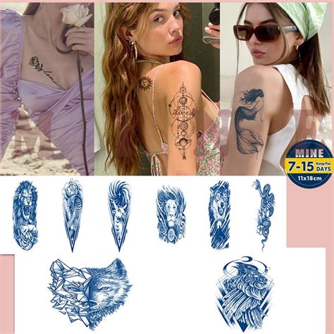 NEW Tatoo Sticker Water Proof Women Permanent 1 Month For Men Fake