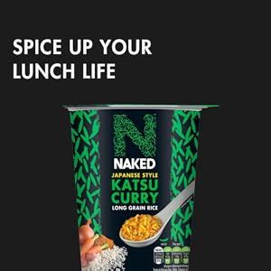 Naked Japanese Style Chicken Katsu Curry Long Grain Rice 78 G Pack