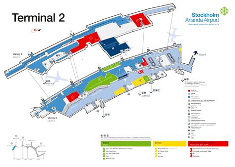 Stockholm Airport Terminal 2 Map Stockholm Arlanda Airport