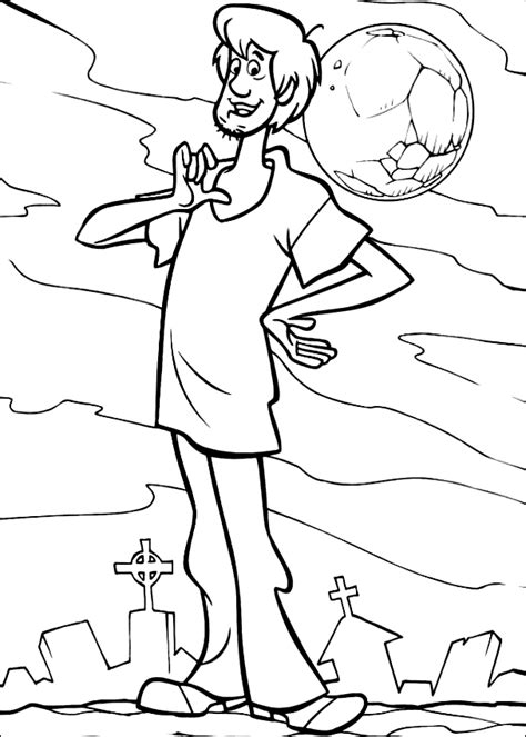 Shaggy Rogers Coloring Page