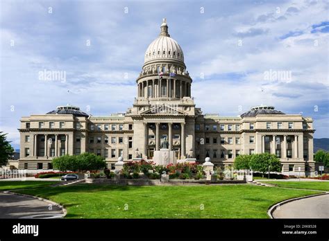Idaho State Capitol building facade in downtown Boise Stock Photo - Alamy