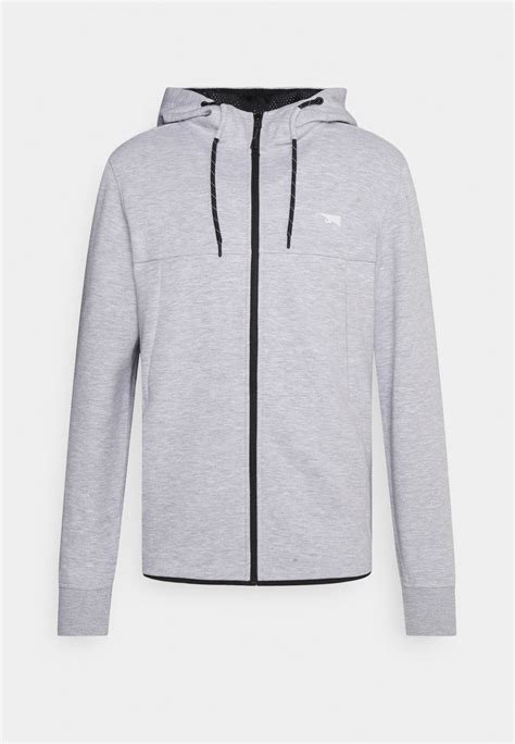 Jack And Jones Jcoair Zip Hood Sweatjacke Light Grey Melange Hellgrau