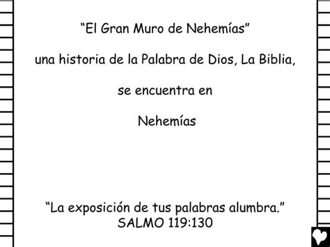 The Great Wall Of Nehemiah Spanish Cb Ppt