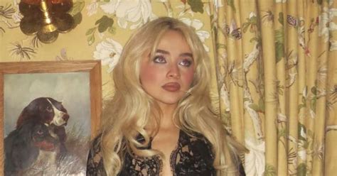 Sabrina Carpenter Turns Heads In Black Lace Lingerie