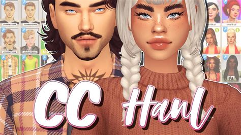 150 New Cc Items Sims 4 Male And Female Cc Haul 70 🌿 Links Youtube