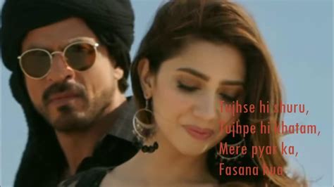 Zaalima Raees Video Lyrics Shah Rukh Khan And Mahira Khan Youtube