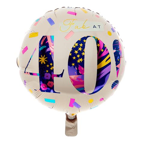 Buy 18 Inch Fab At 40 Foil Helium Balloon For Gbp 2 99 Card Factory Uk