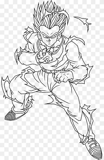 Descarga Gratis Troncos Gohan Gotenks Goku Dibujo Color Golpe