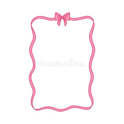 pink ribbon border stationery