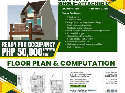 RFO 3 Bedroom Single Attached House For Sale Ready For Occupancy House