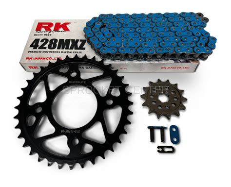 Honda Grom Conv Kit Superlite Sprockets With Rk Chain