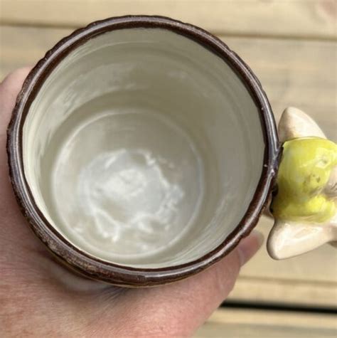 Vintage Nude Woman Kitsch Barrel Mug Risqué Naked Lady Cup Face Up Ceramic 4734204447