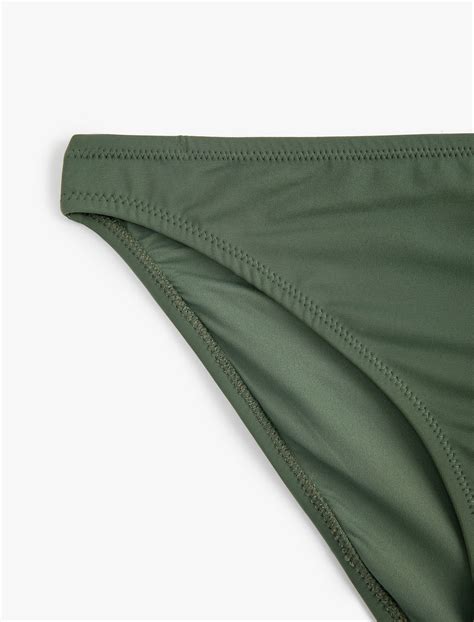 Yeşil Kadın Basic Bikini Altı Normal Bel 4SAK00045MM Koton