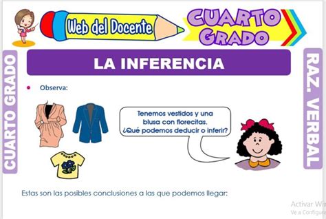 La Inferencia Para Cuarto Grado De Primaria Web Del Docente