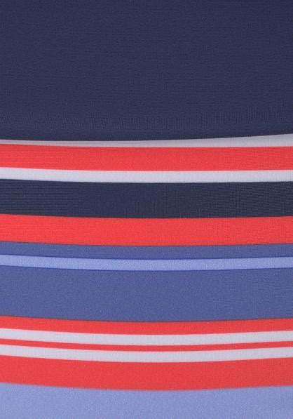 S Oliver B Gel Bikini Blau Rot Gestreift Cup F