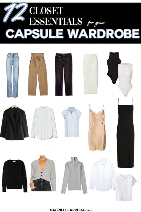 12 Capsule Wardrobe Essentials You Need for Endless Outfits - Gabrielle ...
