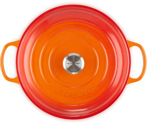 Le Creuset Braadpan Campagnard Oranje Rood Kopen Cookinglife