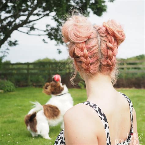 DIY Braided Space Buns Tutorial - Hair Romance