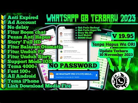 WA GB TERBARU 2023 WHATSAPP GB TERBARU 2023 NO PASSWORD GB