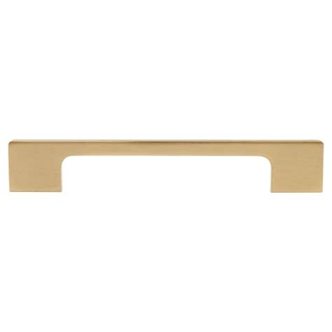 Altro 8mm Slim D Bar Cabinet Pull Handle 160mm Centres Satin Brass