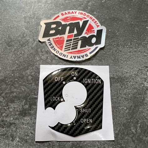 STICKER STIKER EMBLEM TUTUP KUNCI KONTAK HONDA CBR 150R TIMBUL 3D