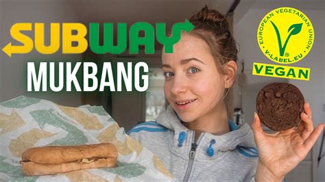 Vegan Subway Q A Mukbang Neu Vegane Subway Cookies Annrahel