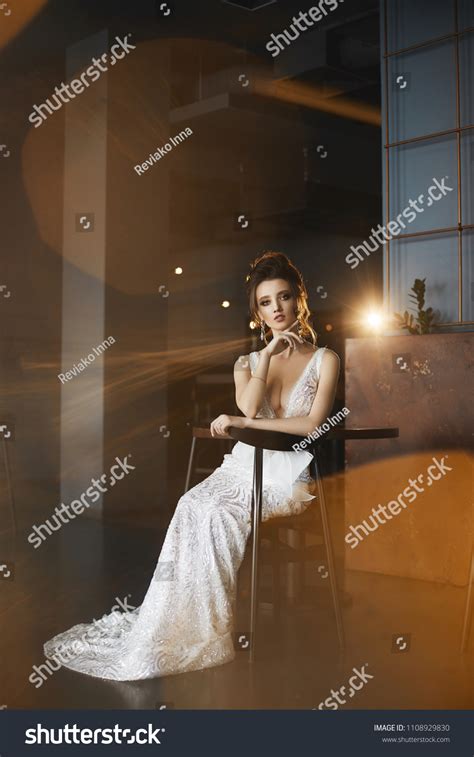 Sexy Busty Beautiful Brunette Model Girl Stock Photo 1108929830 Shutterstock