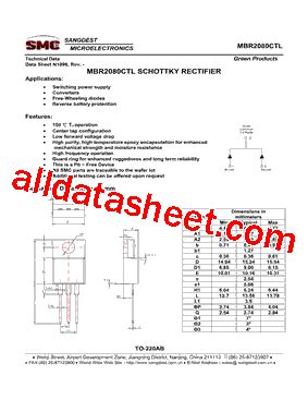 Mbr Ctl Datasheet Pdf Sangdest Microelectronic Nanjing Co Ltd