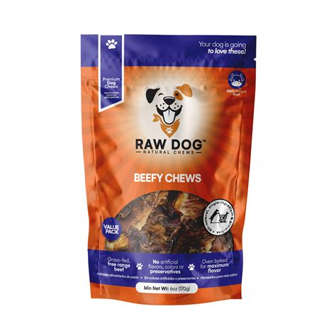 Raw Dog Natural Chews Beefy Chews, 6 oz. Bag - Alsip Home & Nursery