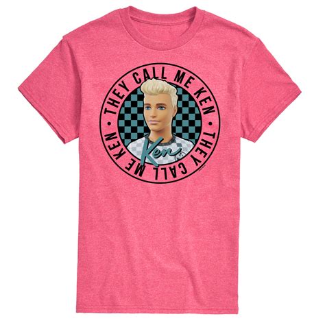 Barbie Ken They Call Me Ken Mens Short Sleeve Graphic T Shirt