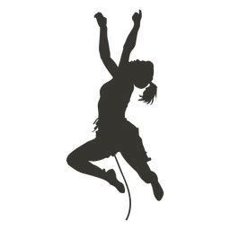 Design Png E Svg De Escalada Silhueta De Pessoas Mulher Para Camisetas