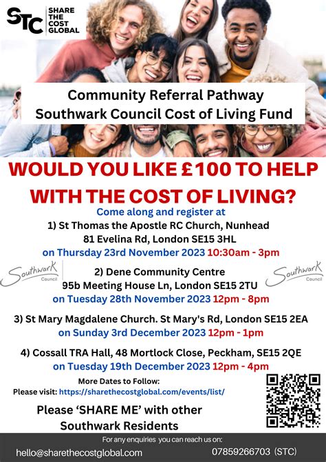 Southwark Council Cost of Living Fund – Referrals Days - Community