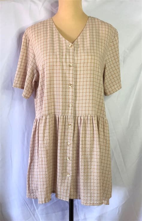 H M Nude Babydoll Dress On Carousell