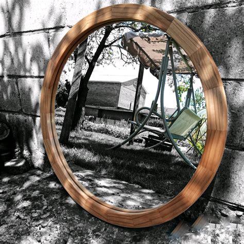 Круглое зеркало 60 см черешня – заказать на Ярмарке Мастеров – R2KICRU ...