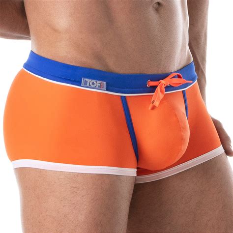 Boxer De Bain Holidays Tof Paris Orange Swim Trunks For Man Bran