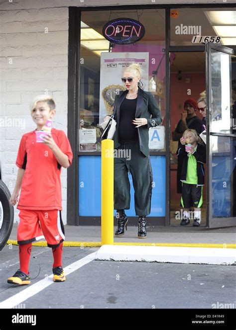 A Pregnant Gwen Stefani And Gavin Rossdale Take Their Two Sons