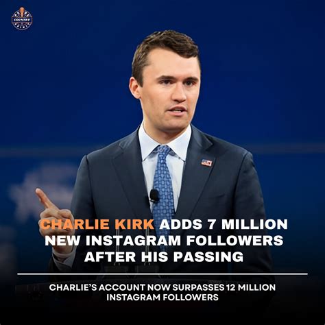 Pure - Since his tragic passing, Charlie Kirk’s Instagram following has
