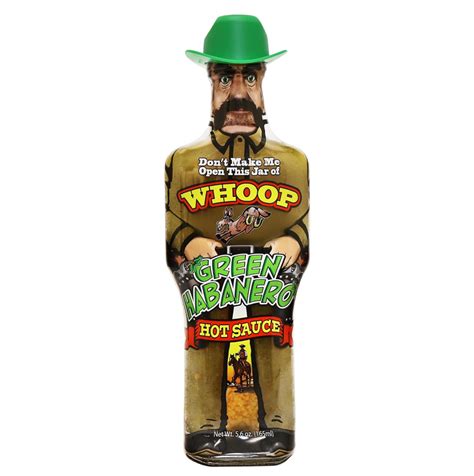 WHOOP ASS GREEN HABANERO HOT SAUCE La Commère Magasin Général