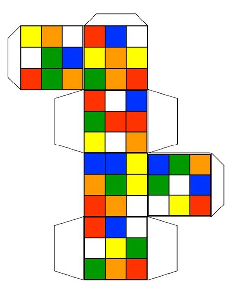 Cubo Para Imprimir E Montar - NAZAEDU
