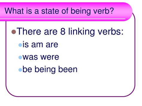 linking verbshelping verbsbeing verbs powerpoint