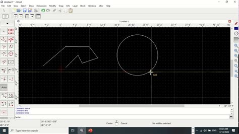 Instructional Video Qcad Draw Commands Youtube